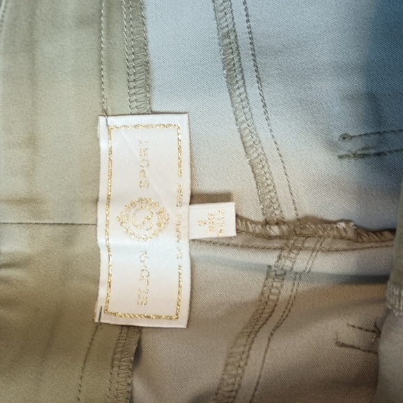 St John Sport Olive High Waisted Straight Leg Trousers PP - Picture 2 of 4